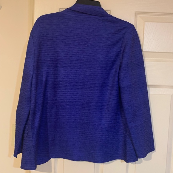 Chico’s Purple Lightweight Open Front Jacket sz 0 - Picture 5 of 5